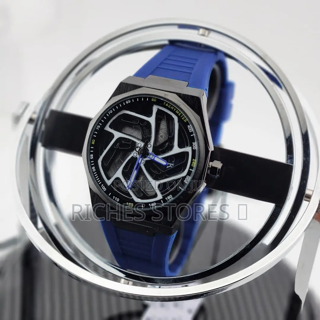 Rick Rubber Spinning Wrist Watch Available as Seen