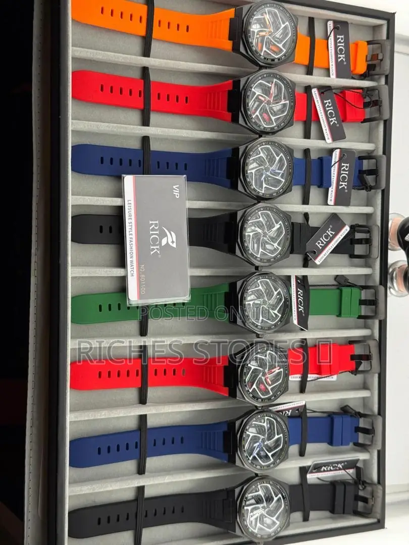 Rick Rubber Spinning Wrist Watch Available as Seen