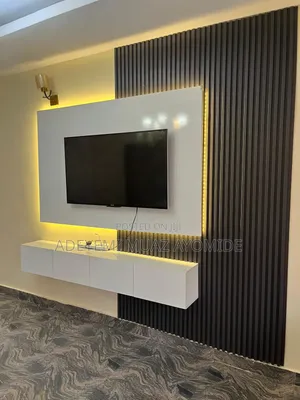 Brand New Modern Tv Console With Back Panel