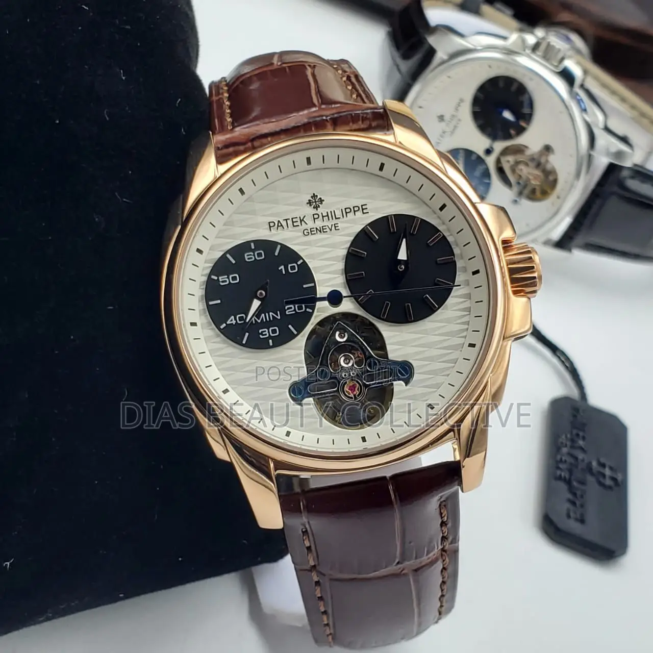 High Quality Automatic Patek Philippe Leather Watch