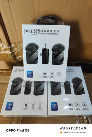 F11-2 Dual Noise Cancelling Wireless Microphone With 3 in 1 Receiver