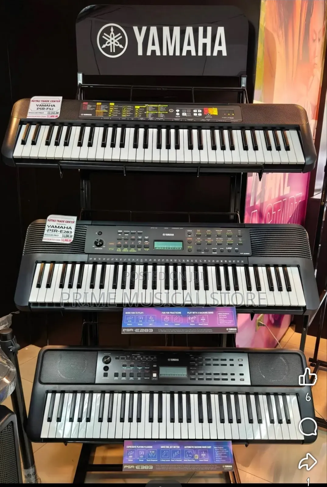 Yamaha PSR E283 Electronic Keyboard
