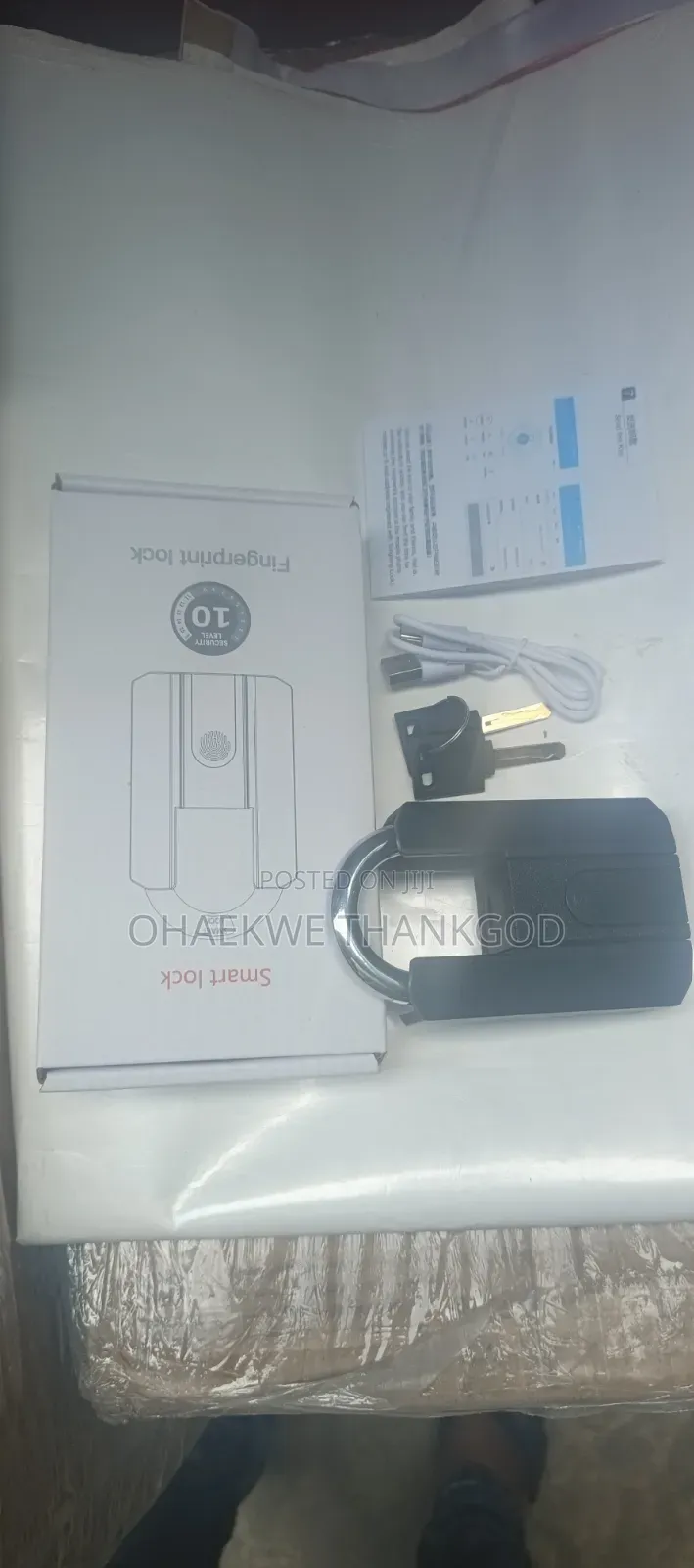 Smart Padlock Bluetooth App Fingerprint Lock Keyless Bag Pad Lock