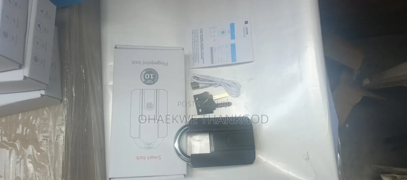 Smart Padlock Bluetooth App Fingerprint Lock Keyless Bag Pad Lock