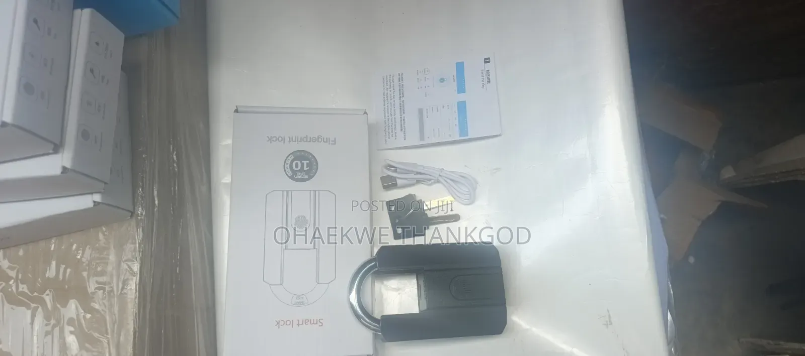 Smart Padlock Bluetooth App Fingerprint Lock Keyless Bag Pad Lock