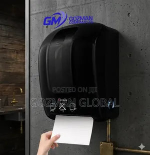 Black Automatic Tissue Dispenser