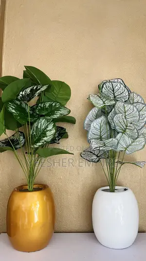 Artificial Plant in Fibre Vase