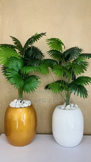Artificial Flower in Fibre Vase