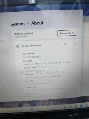 Laptop Dell Latitude E7270 8GB Intel Core i5 SSD 256GB