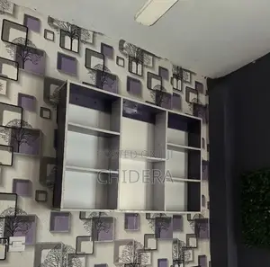 Modern Wall Shelf – White Purple