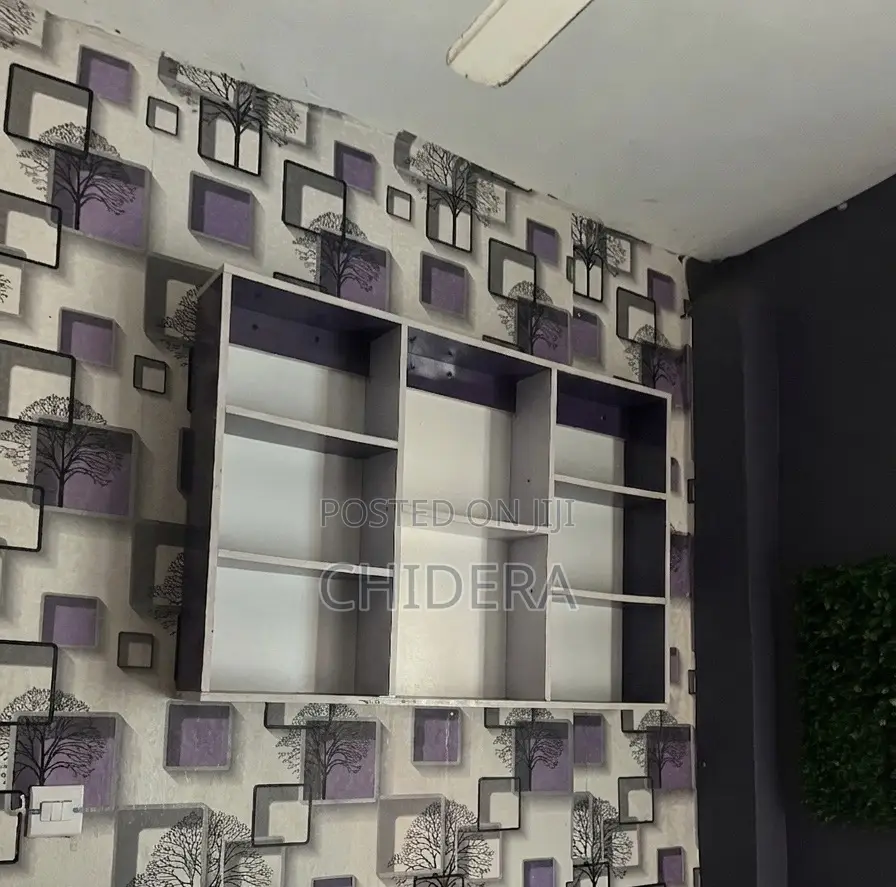 Modern Wall Shelf – White Purple