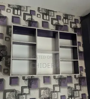 Modern Wall Shelf – White Purple