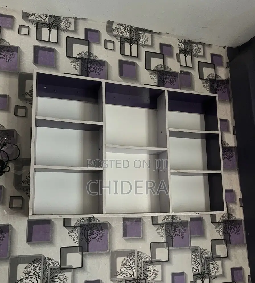 Modern Wall Shelf – White Purple