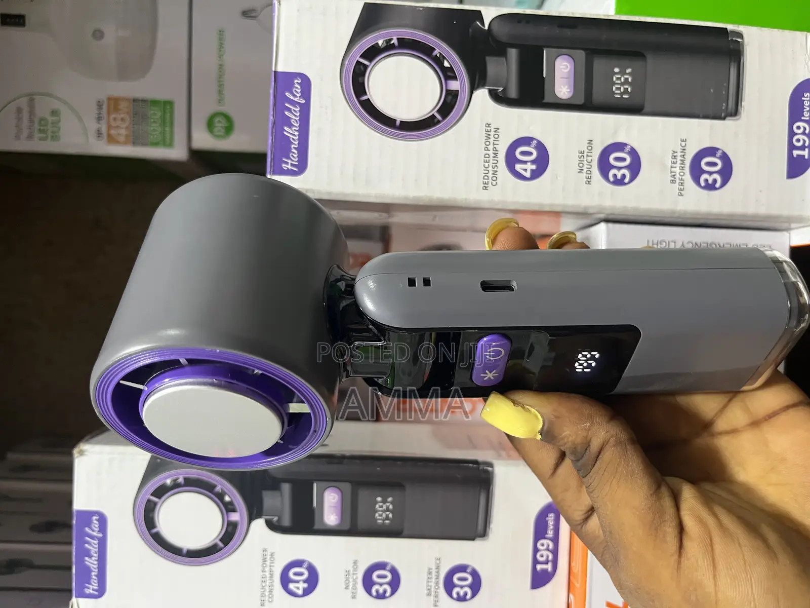 Ac Industrial Handheld Rechargeable Fan