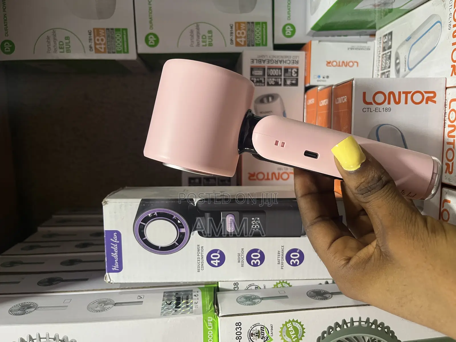 Ac Industrial Handheld Rechargeable Fan