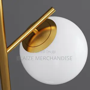 Marble Glass 3-Light Standing Floor Lamp for Living Room