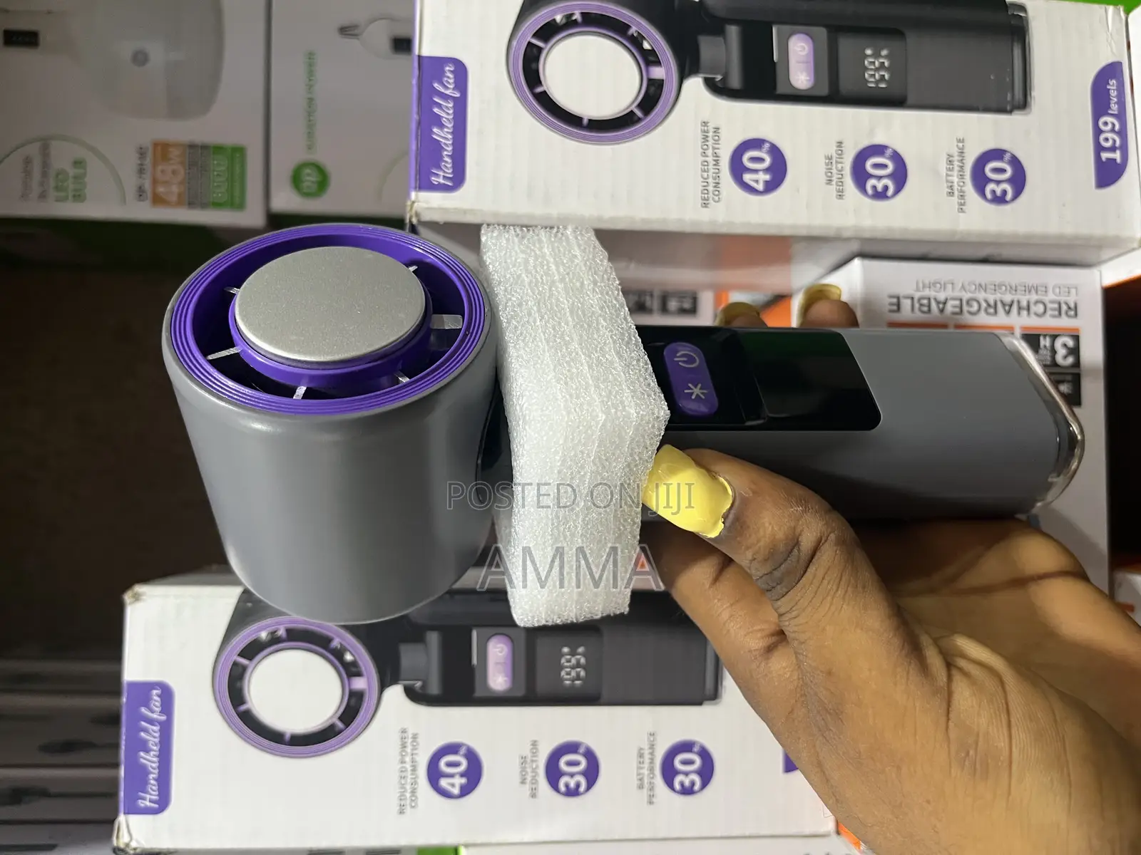 Ac Industrial Handheld Rechargeable Fan