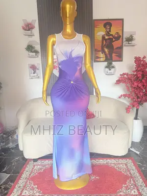 Purple Aurora Bodycon Maxi Dress