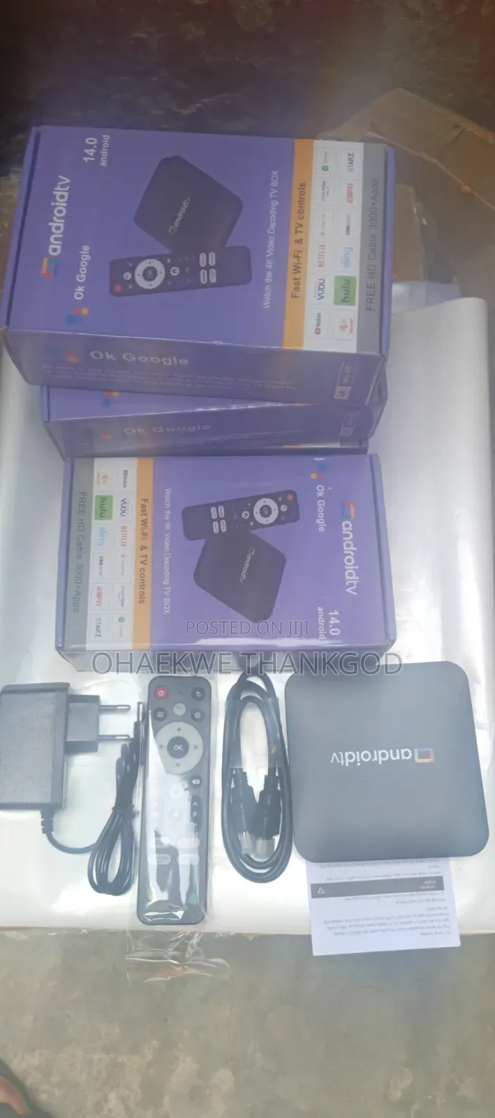 Android Tv Box With Voice Remote Control Atv System With Iptv App