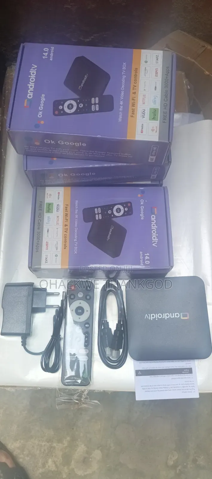 Android Tv Box With Voice Remote Control Atv System With Iptv App