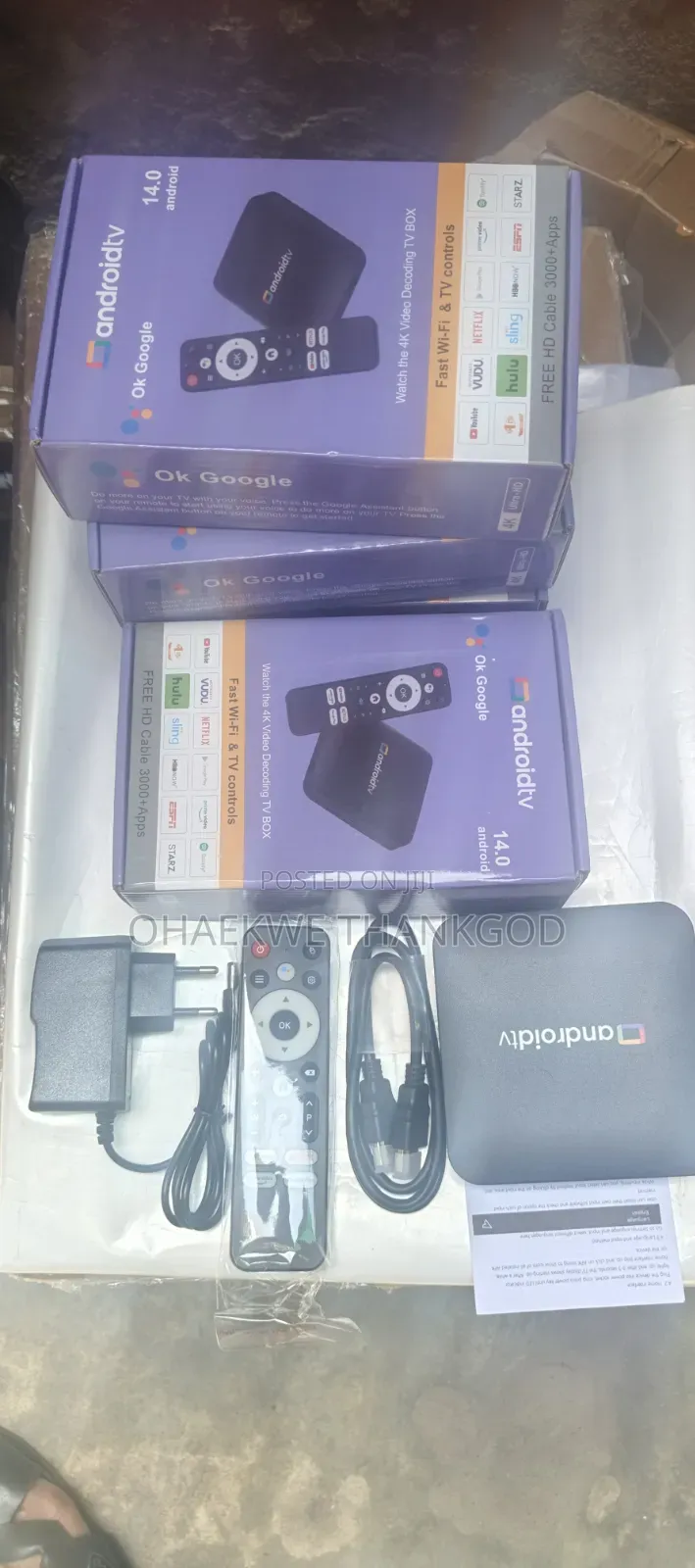 Android Tv Box With Voice Remote Control Atv System With Iptv App