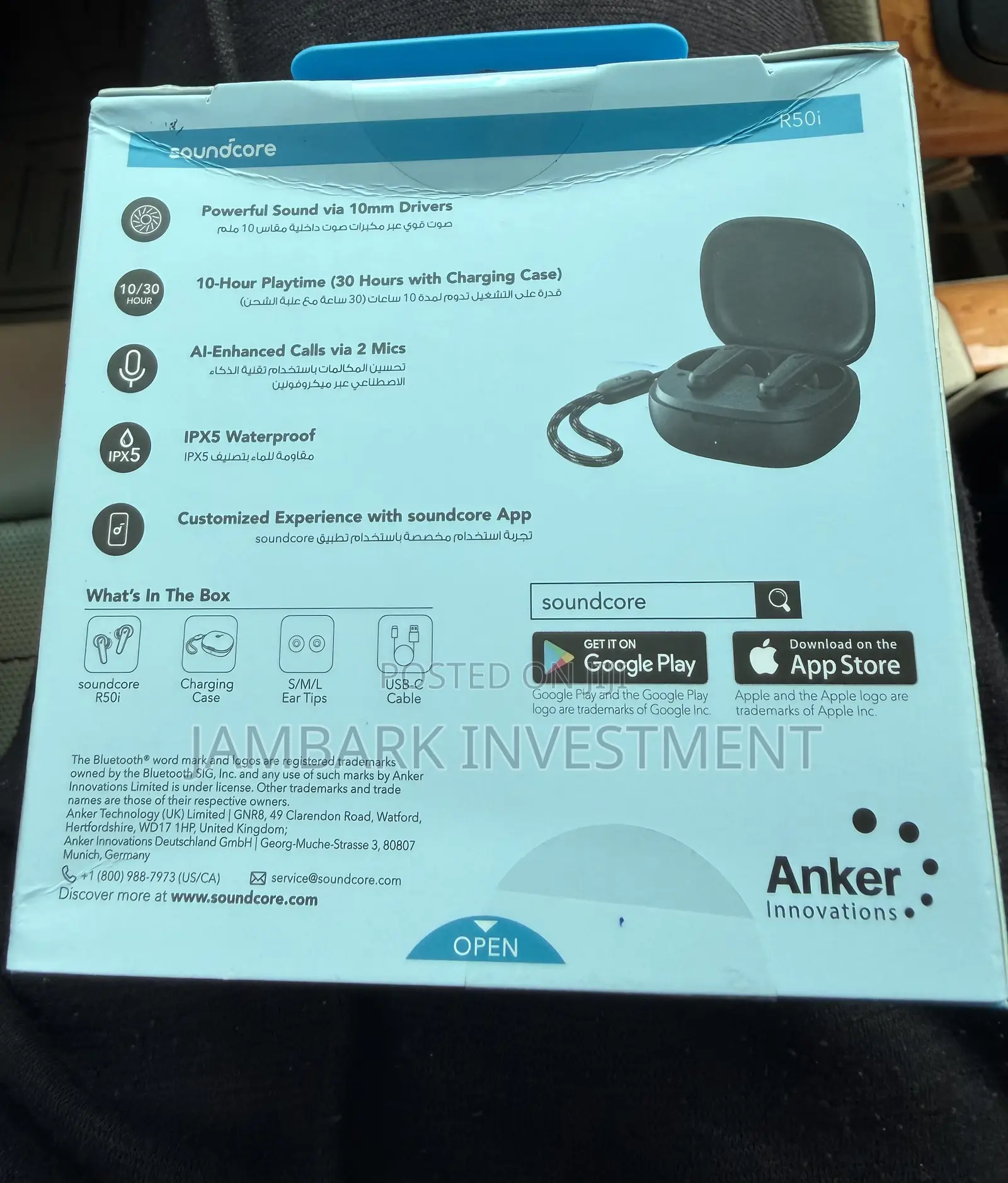 Soundcore R50i - Wireless Earbuds - Black