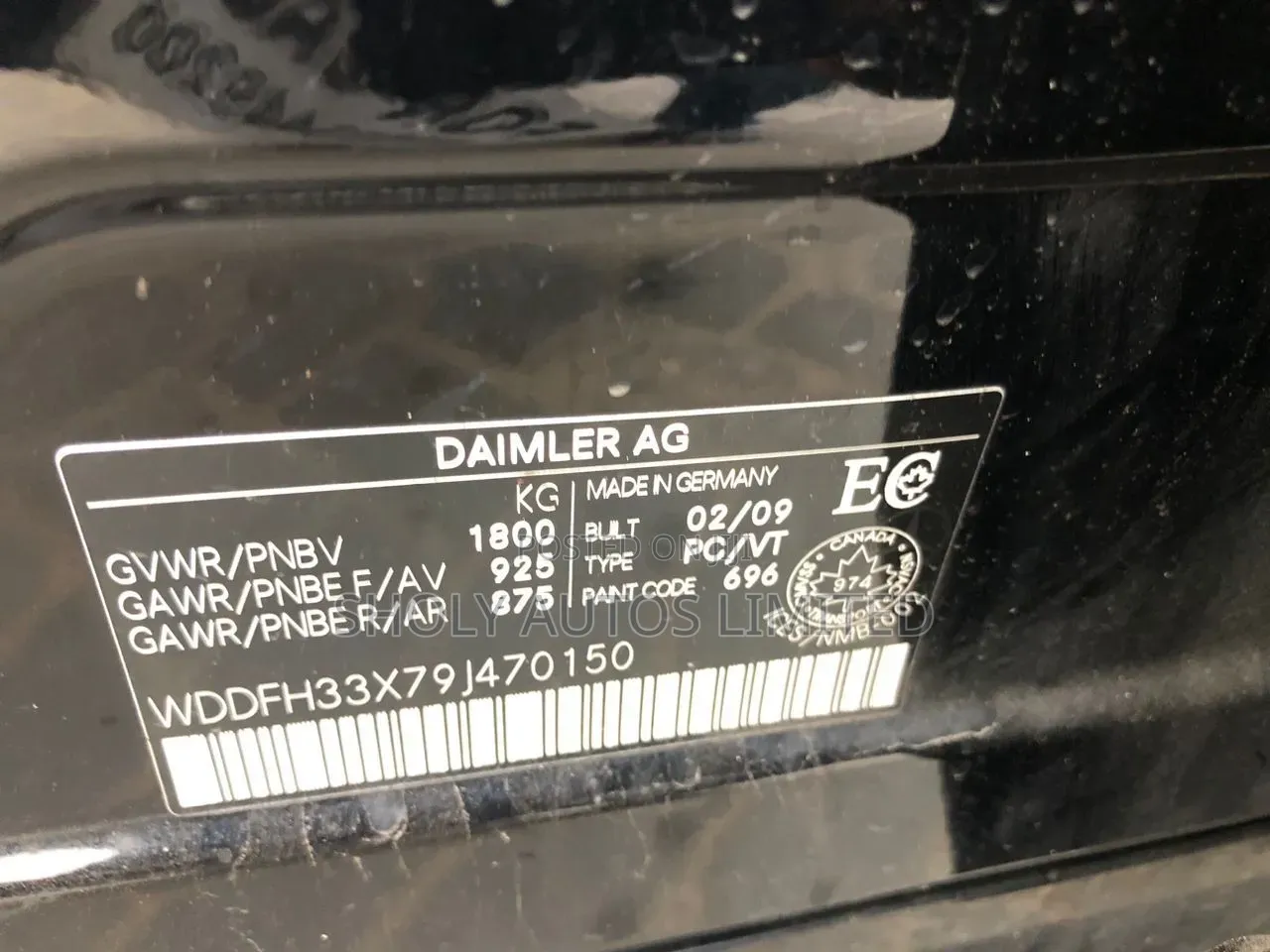 Mercedes-Benz B-Class B200 Petrol 2010 Black