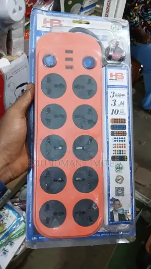 10 Ports Extension Socket With Usb Ports