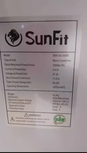 350w Panel Sunfit Brand New