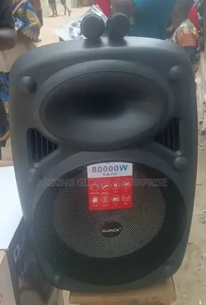 Djack Dj-A1501 15-Inch Portable Wireless Speaker With Microphones.