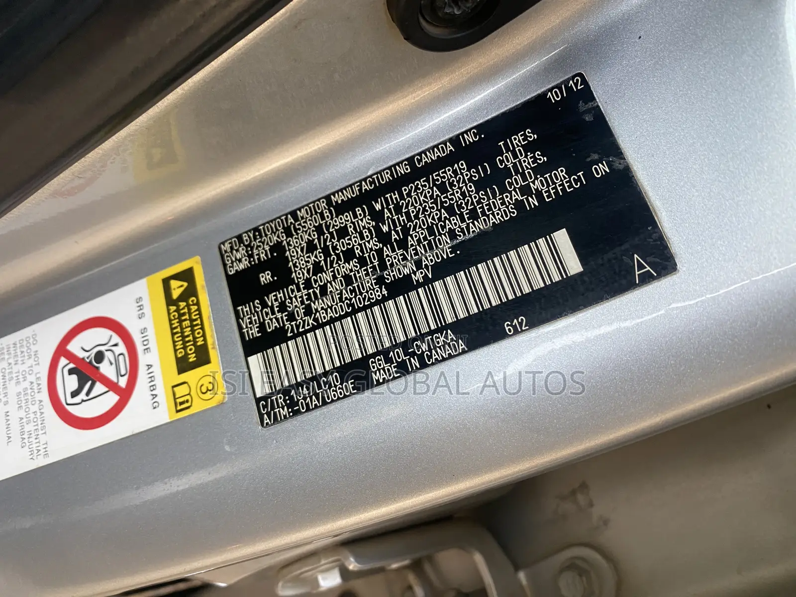 Lexus RX 350 AWD 2013 Silver