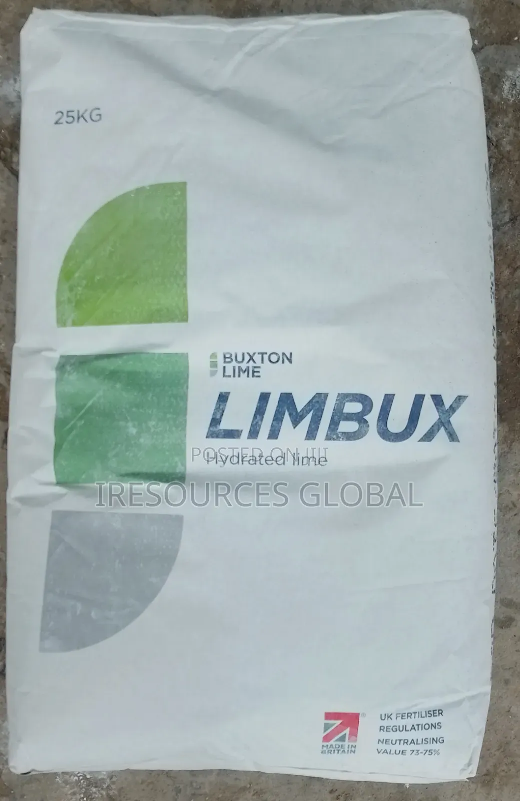 Hydrated Lime (Calcium Hydroxide) 25kg Bag