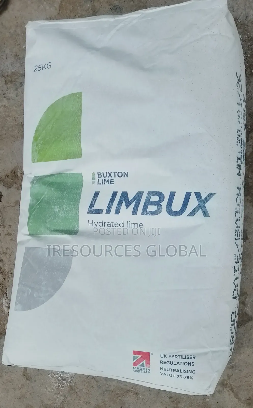 Hydrated Lime (Calcium Hydroxide) 25kg Bag