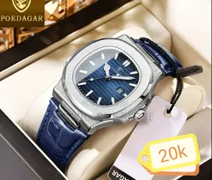 Poedagar Leather Watch for Men