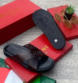 Berluti Quality Luxury Men Genuine Leather Pams