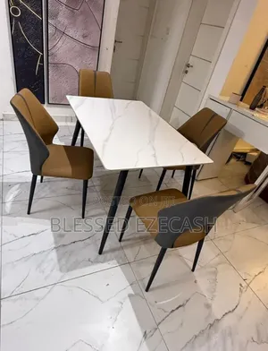 Very Nice Quality Marble Dining Table by 4chair