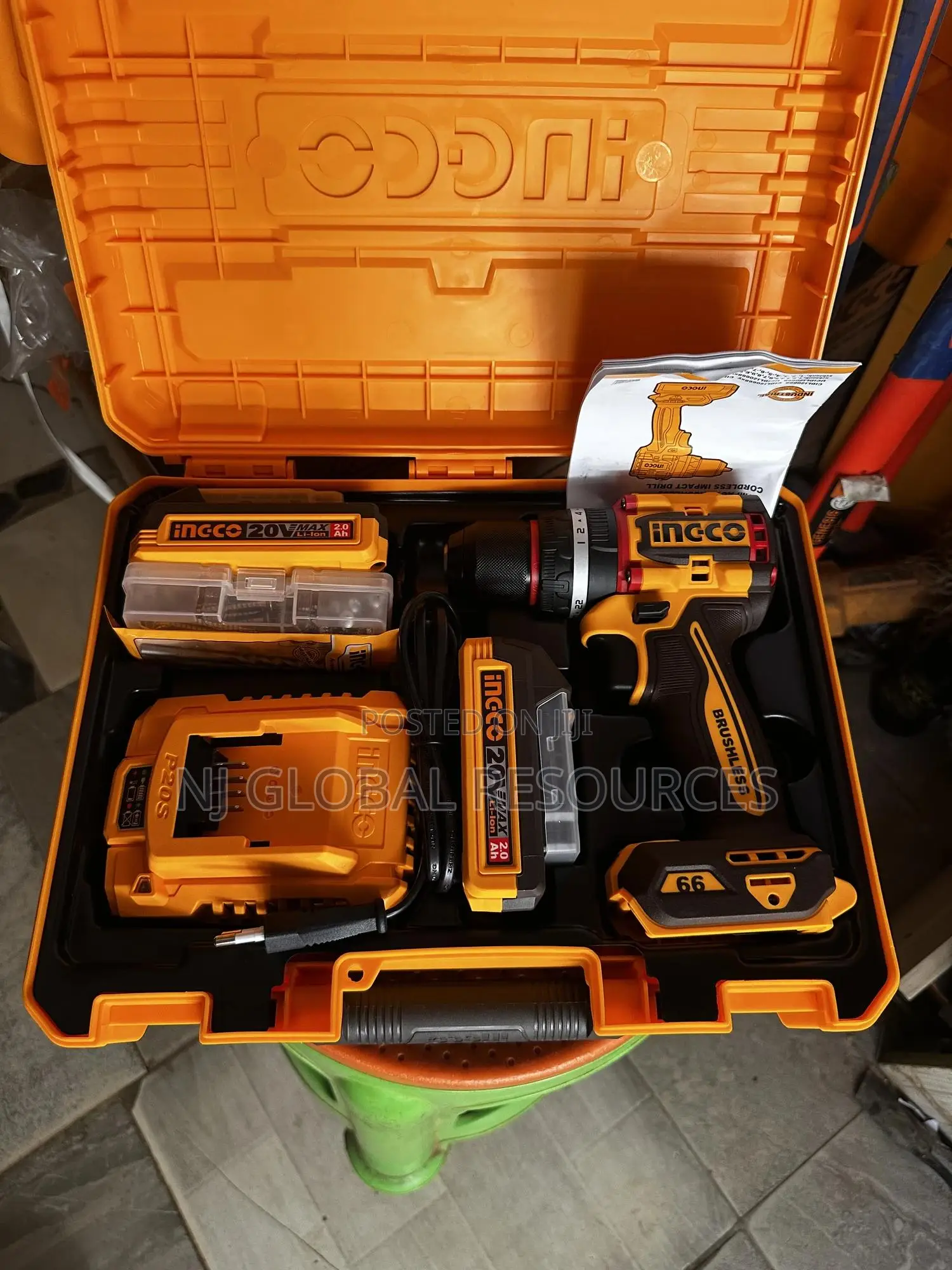 20v Impact Cordless Drill 66nm Ingco