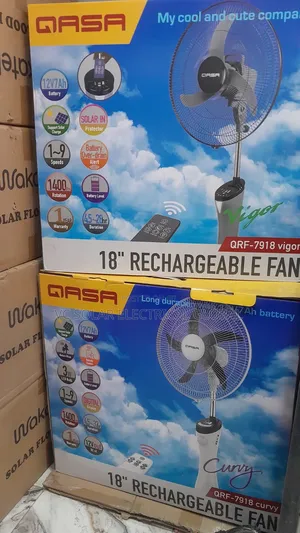  Qasa 18” Rechargeable Standing Fan 