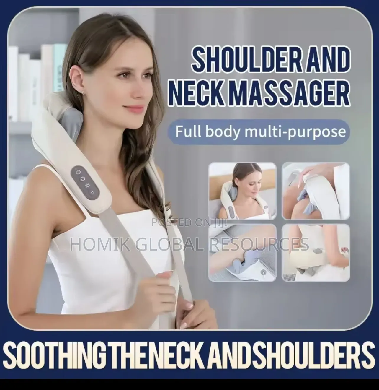 High Tech Rechargeable Deep Tissue Shoulder Neck Massager