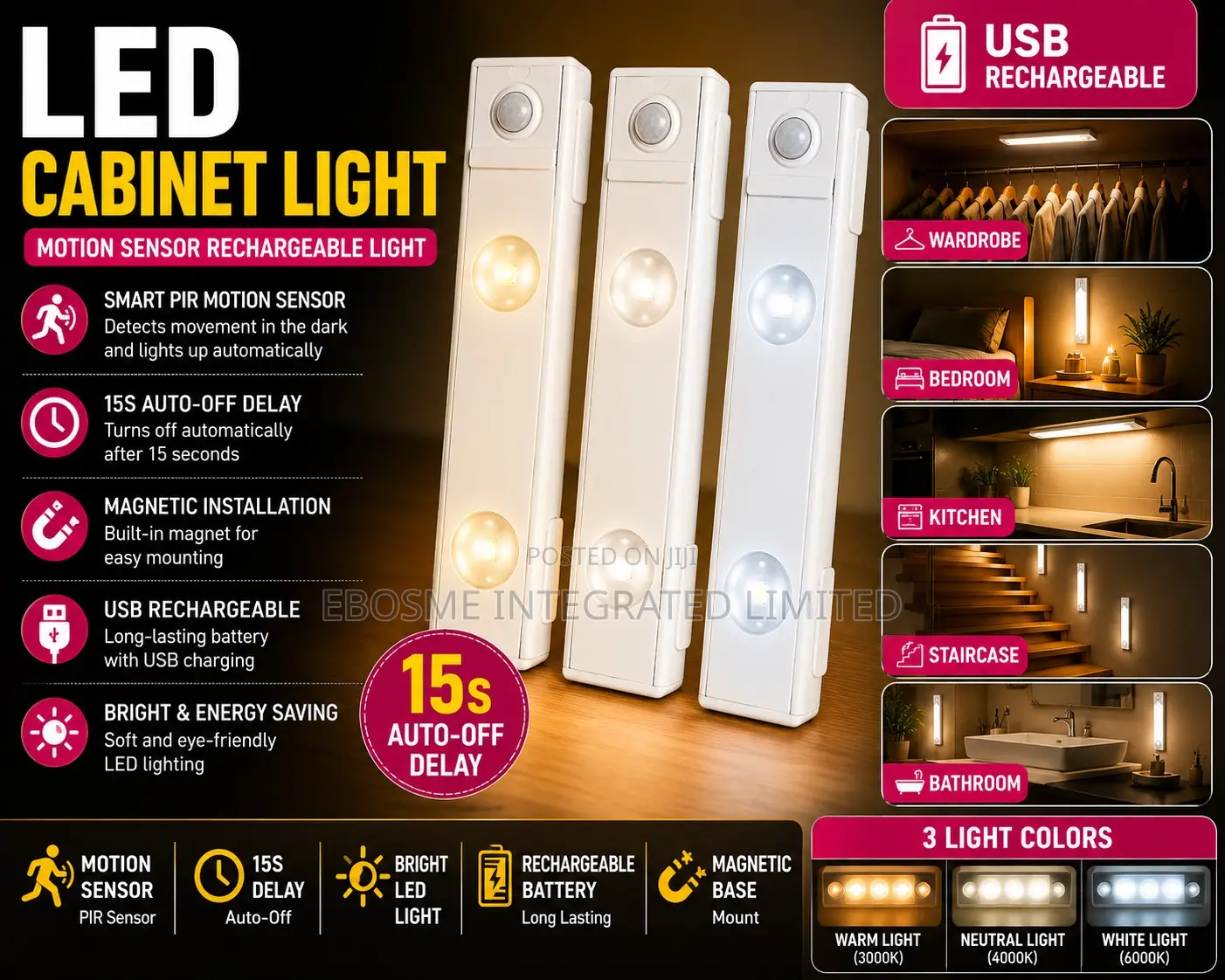 Led Cabinet Light 20cm