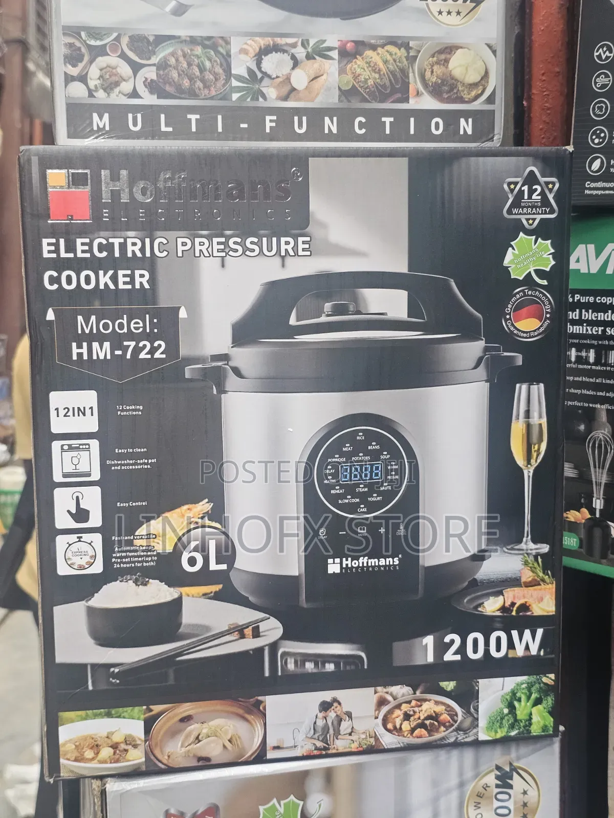 Hoffman's Electronic Pressure Cooker(6l)