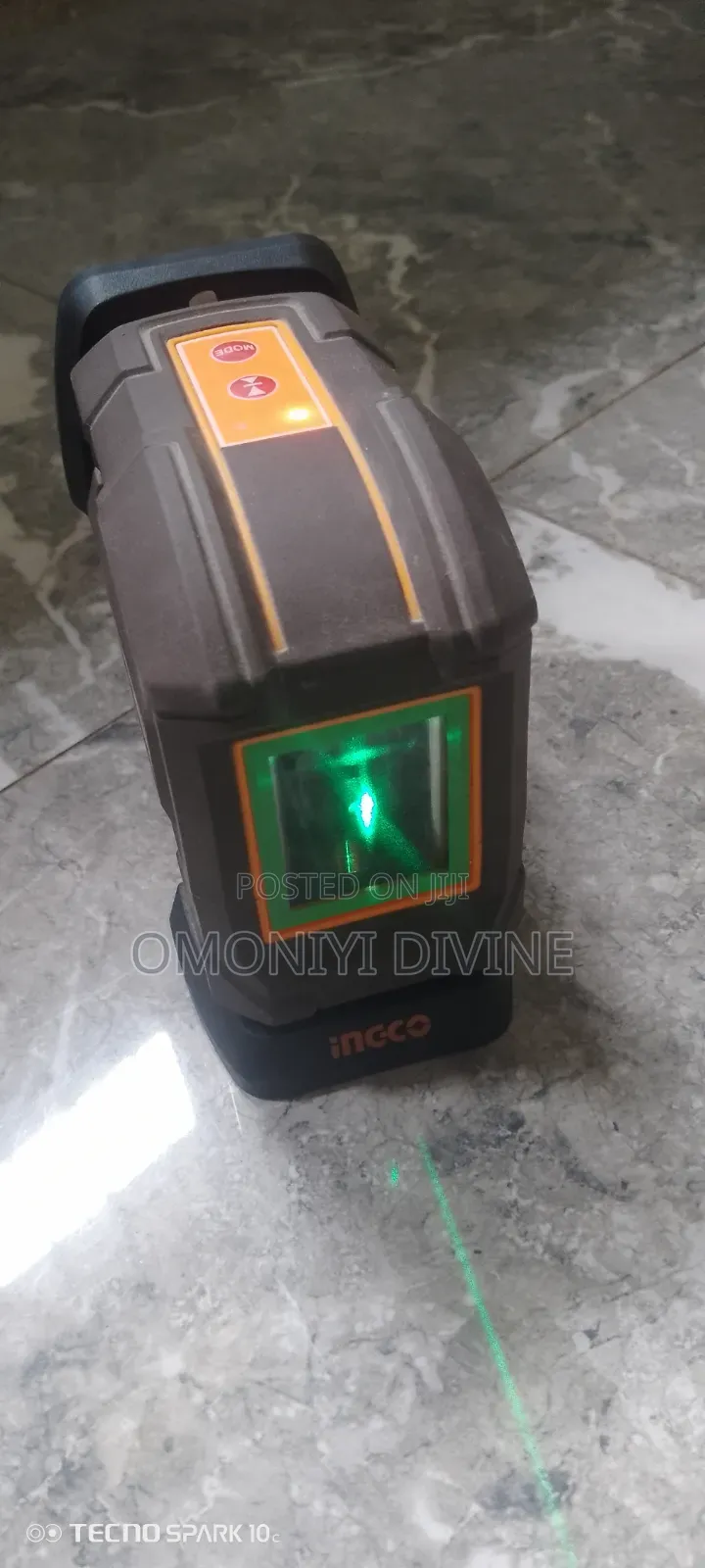 Ingco Self-Leveling Green Laser Level (35m) - Complete Kit