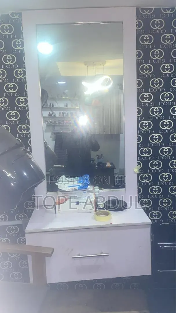 Fairly Used Mirror and Shelf