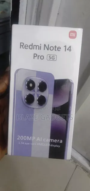 New Xiaomi Redmi Note 14 Pro 5G 256 GB Black