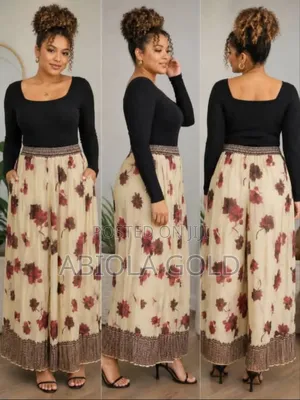 Literally Chiffon Material Pleated Trouser With Lining