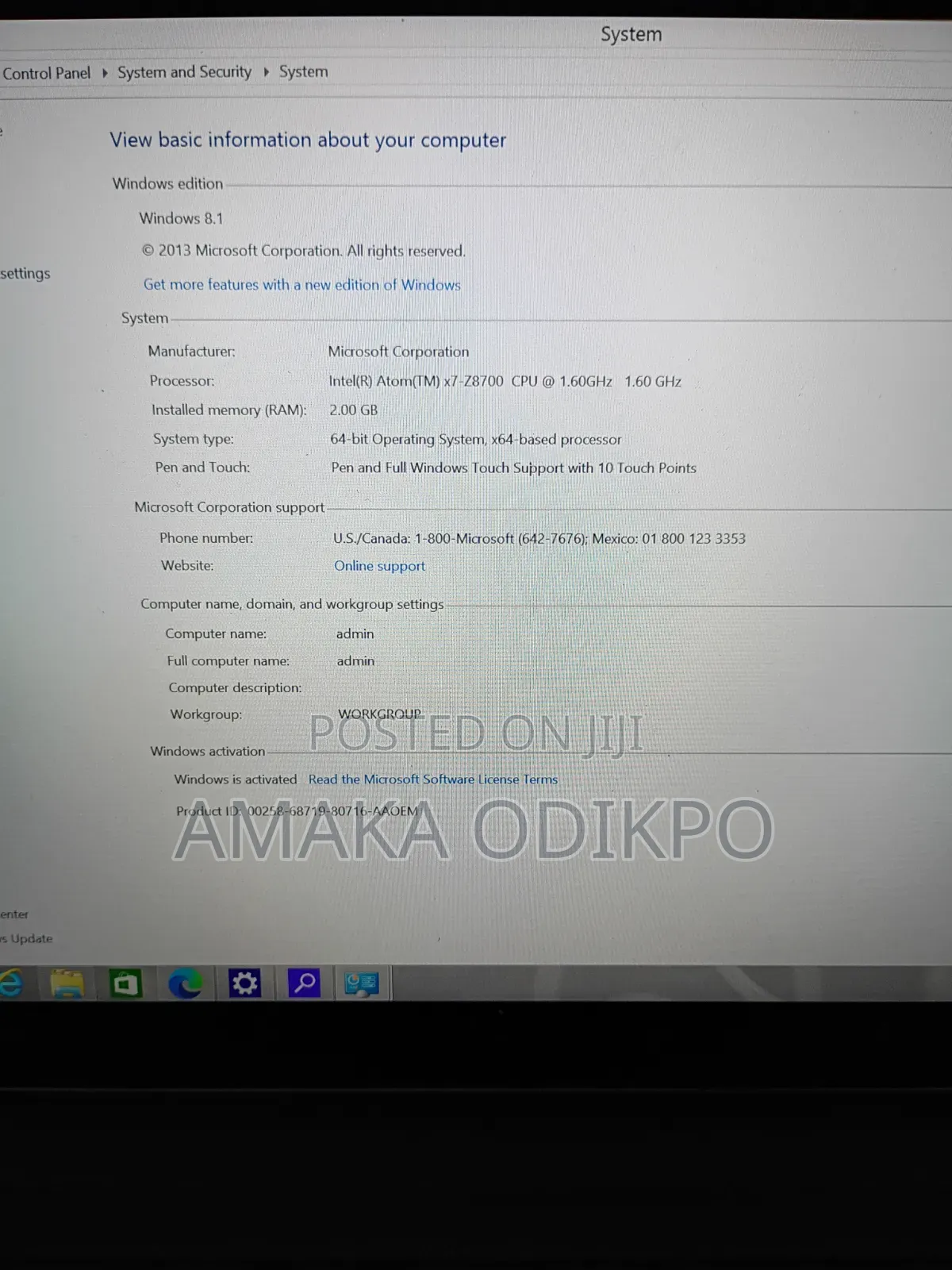 Microsoft Surface 64 GB Silver