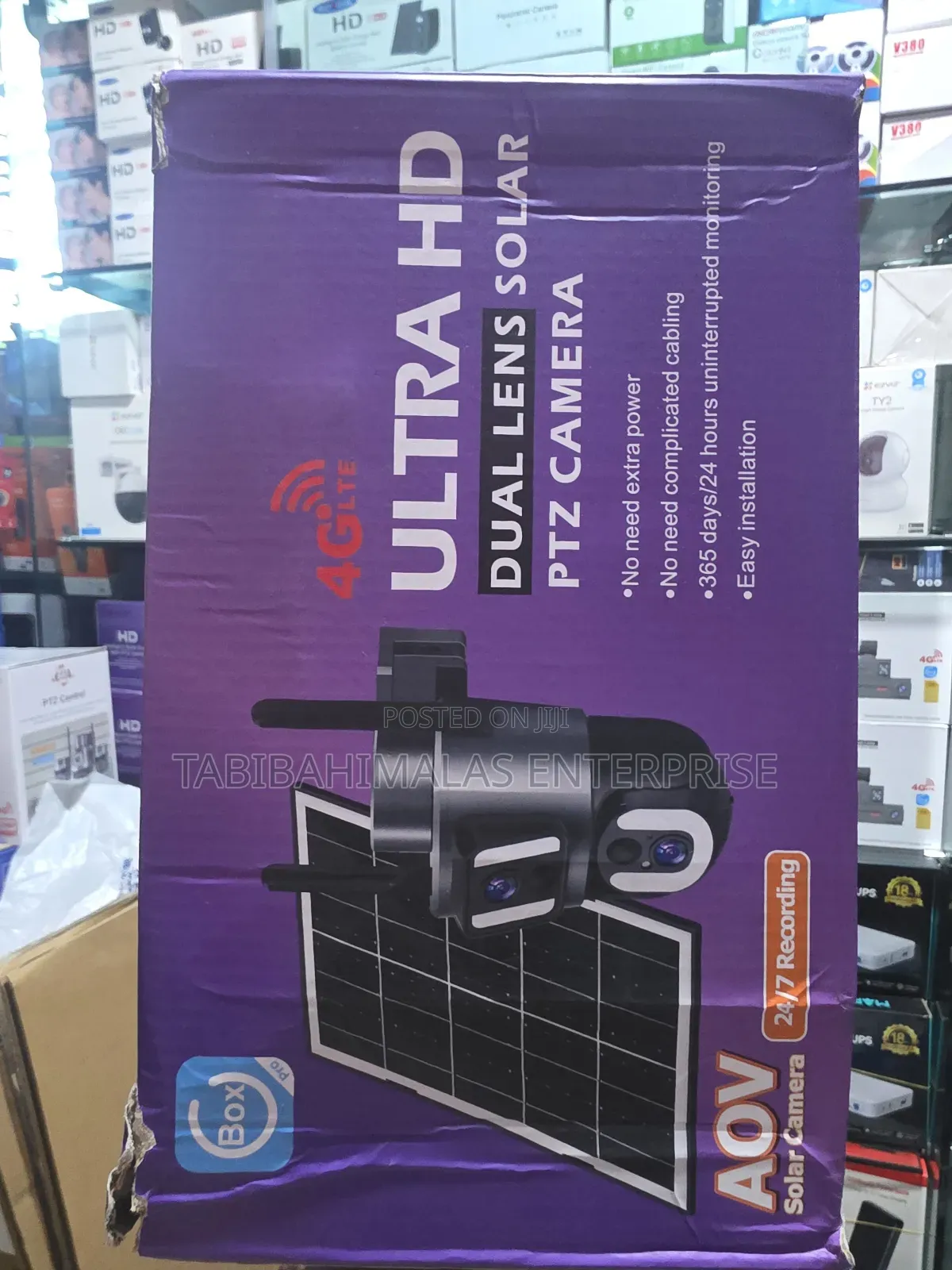 4g Ubox Dual Lense Aov Solar Camera D1