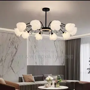 Luxury Rose Petal Chandelier – For Living Room, Master Bedroom, Hotels