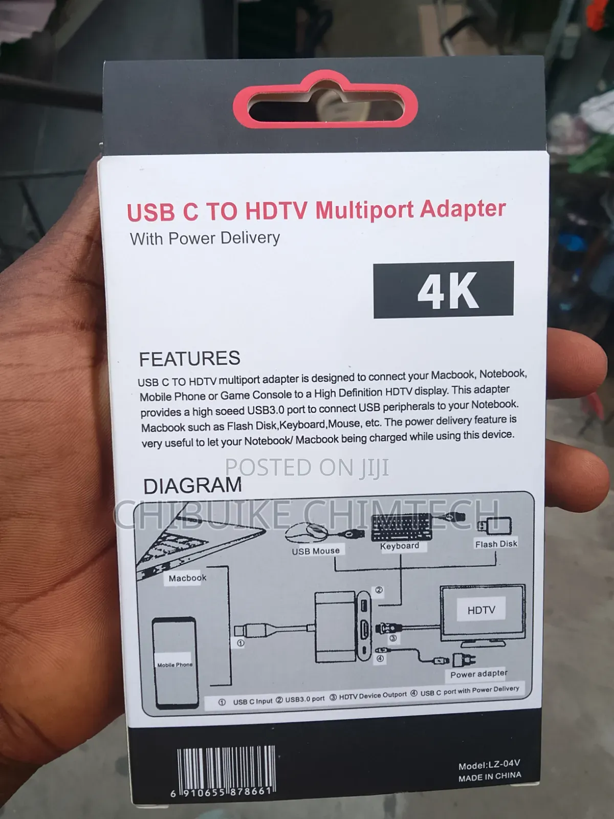  USB C HDTV Multport Adapter With Power Delivery