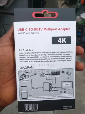  USB C HDTV Multport Adapter With Power Delivery